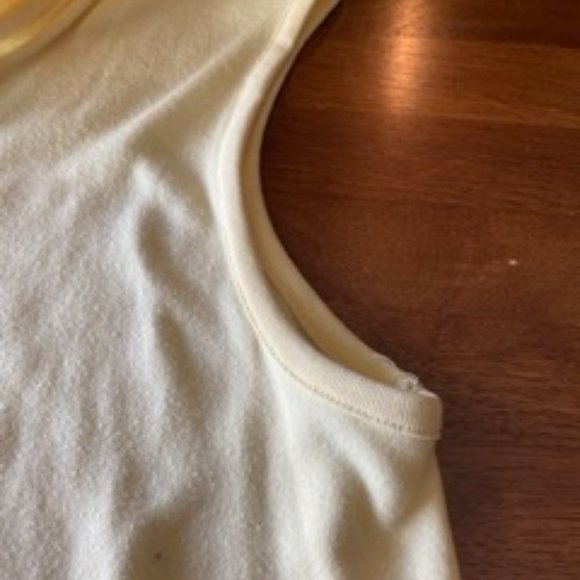 Basic Editions Yellow Tank with Collar and Small Button Up - Picture 5 of 6